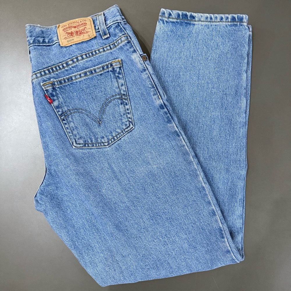 Levi’s 550 Classic Relaxed Tapered Denim Jeans - Size 12
